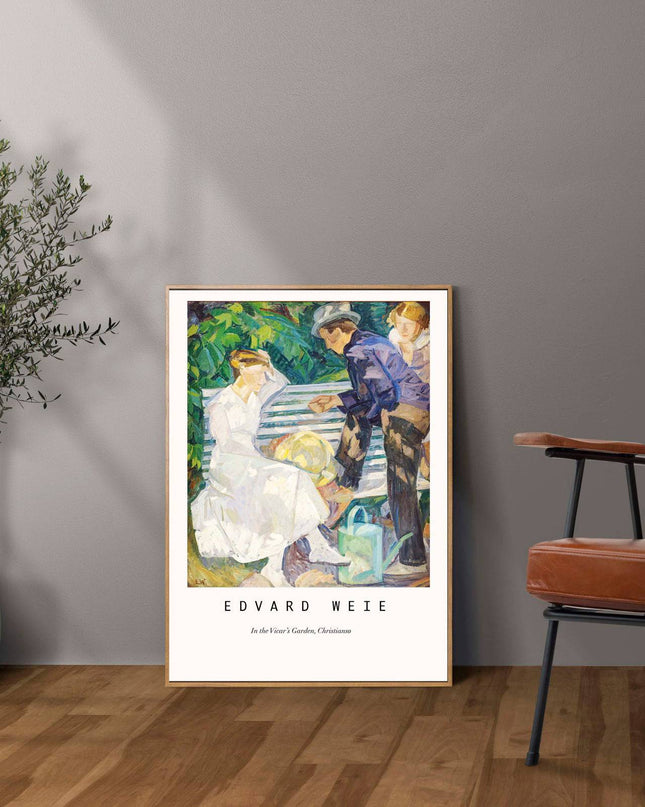 Edvard Weie - In the Vicar’s Garden Poster