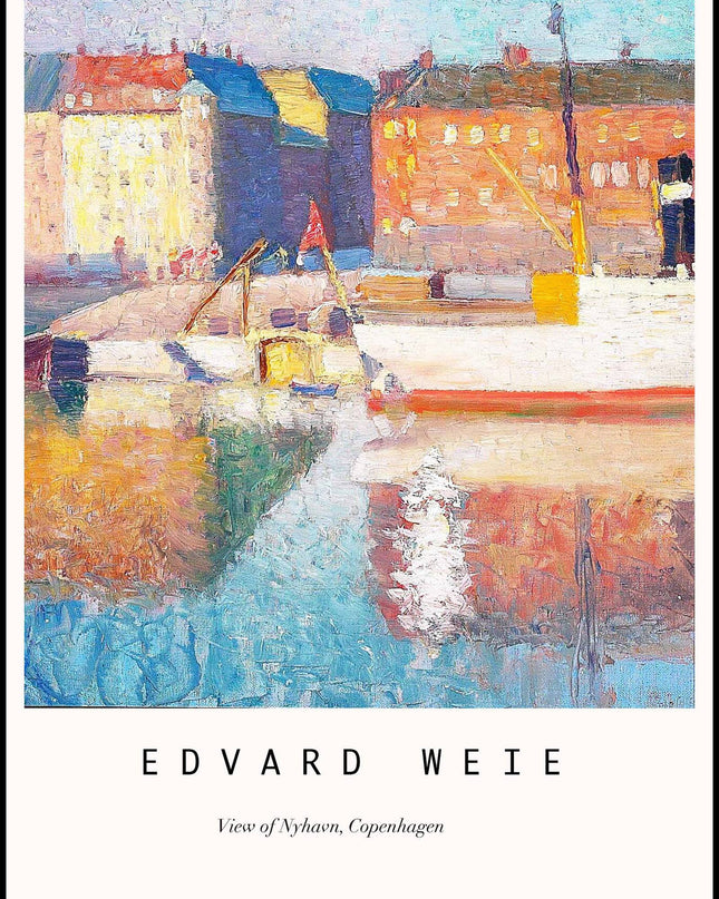 Edvard Weie - View of Nyhavn Poster