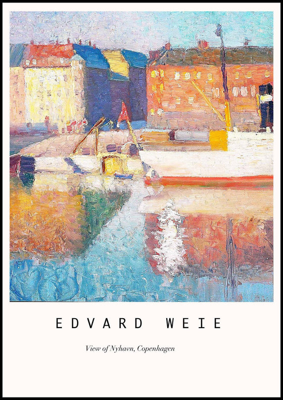 Edvard Weie - View of Nyhavn Poster