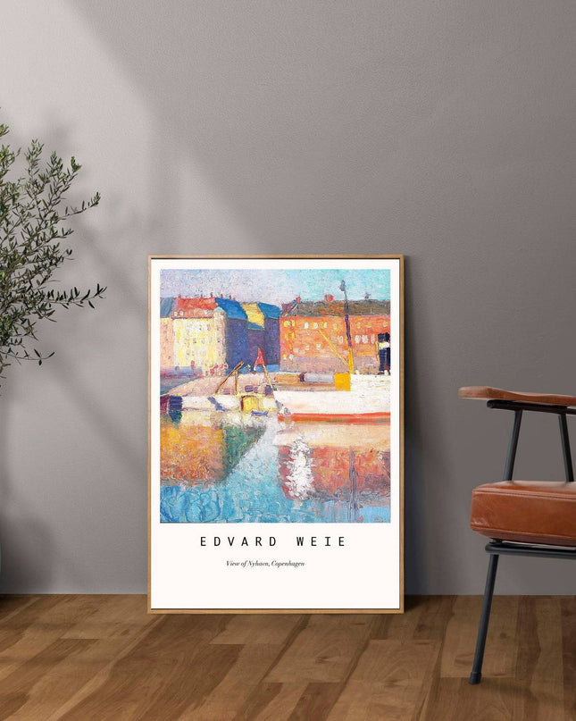 Edvard Weie - View of Nyhavn Poster