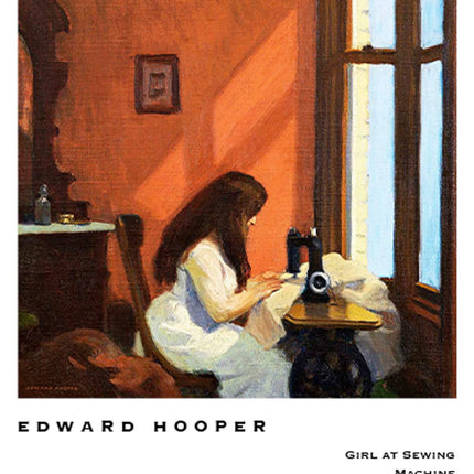 Edward Hooper - Girl At Sewing Machine Poster