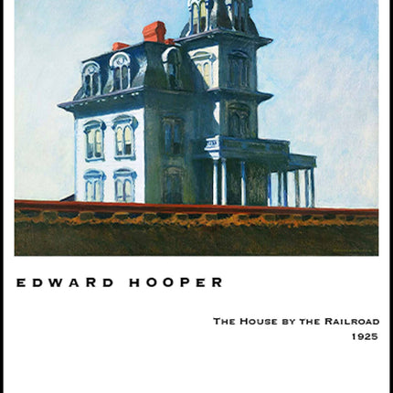 Edward Hooper - The House At The Railroad Poster