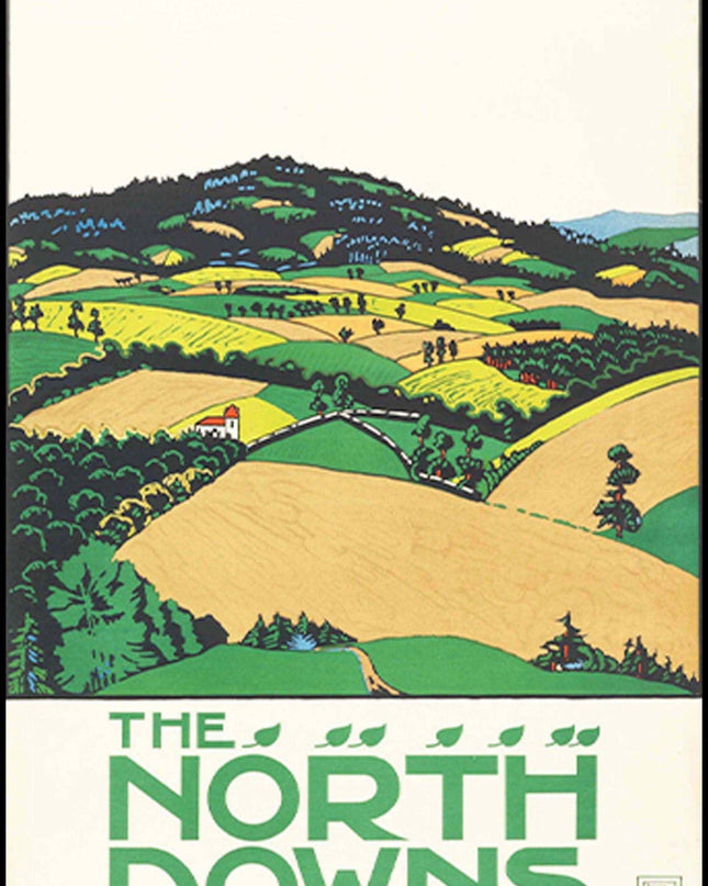 Edward McKnight Kauffer - The North Downs Poster