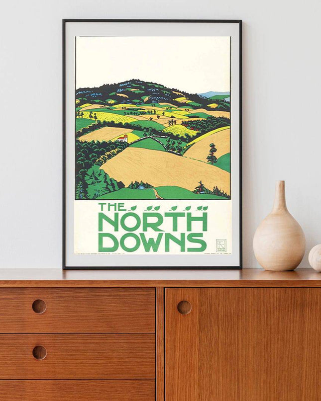 Edward McKnight Kauffer - The North Downs Poster