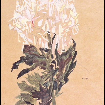 Egon Schiele - White Chrysanthemum