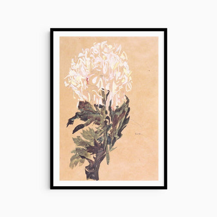 Egon Schiele - White Chrysanthemum