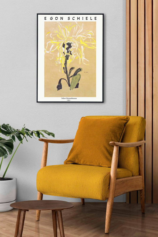 Egon Schiele - Yellow Chrysanthemum Poster