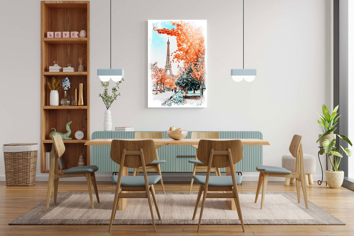 Eiffel Tower Illustration Poster