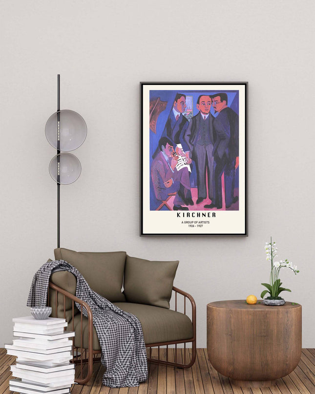 Ernst Ludwig Kirchner - A Group of Artists Poster