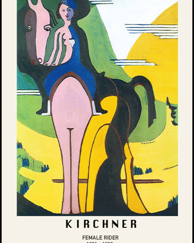 Ernst Ludwig Kirchner - Female Rider Poster