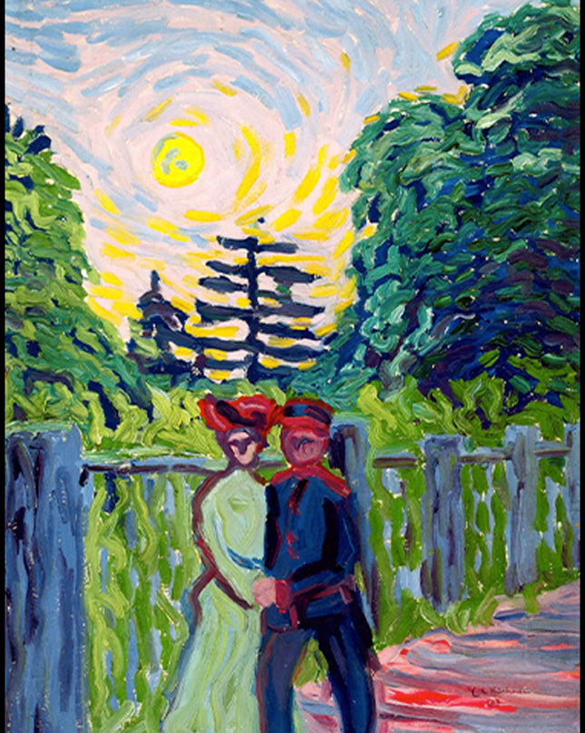 Ernst Ludwig Kirchner - Moonrise, Soldier and Maiden