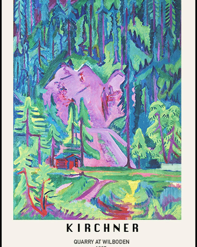 Ernst Ludwig Kirchner - Quarry at Wilboden Poster