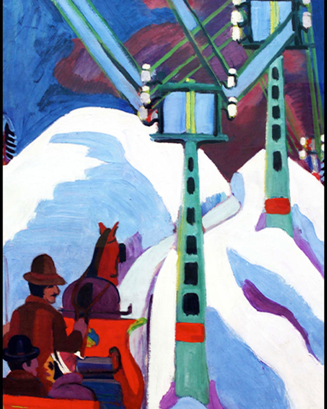 Ernst Ludwig Kirchner - Schlittenfahrt Anagoria