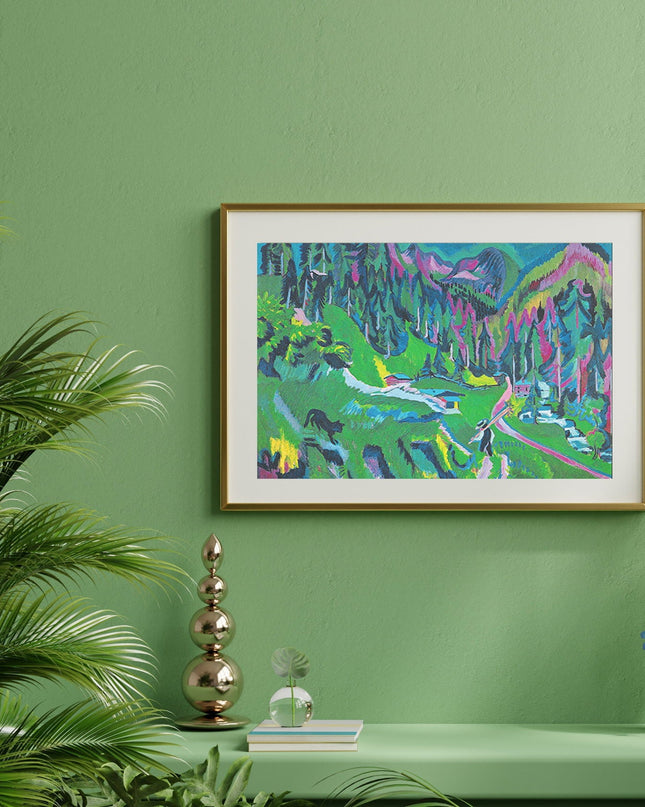 Ernst Ludwig Kirchner - Sertig Valley landscape