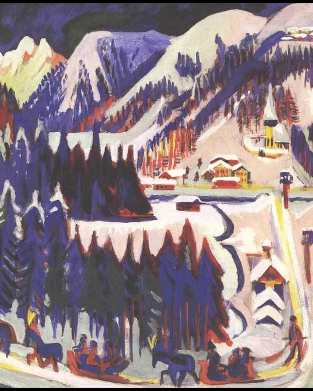 Ernst Ludwig Kirchner - Sertigtal in Autumn