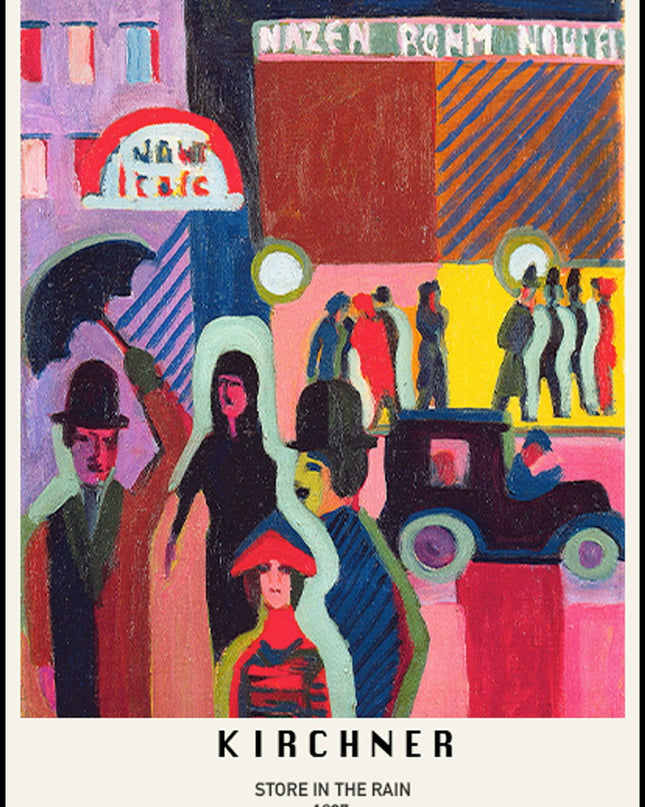 Ernst Ludwig Kirchner - Store in the Rain Poster