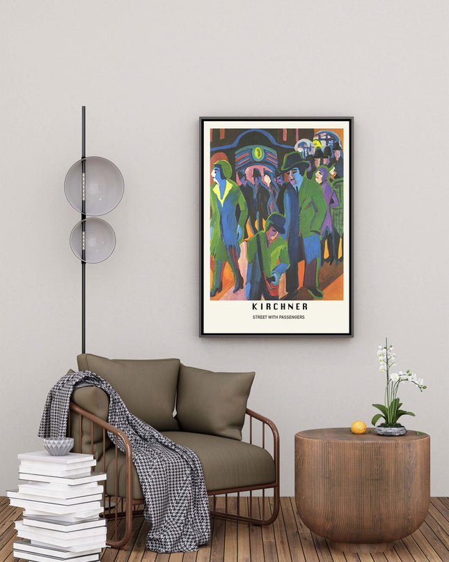 Ernst Ludwig Kirchner - Street with Passengers Poster