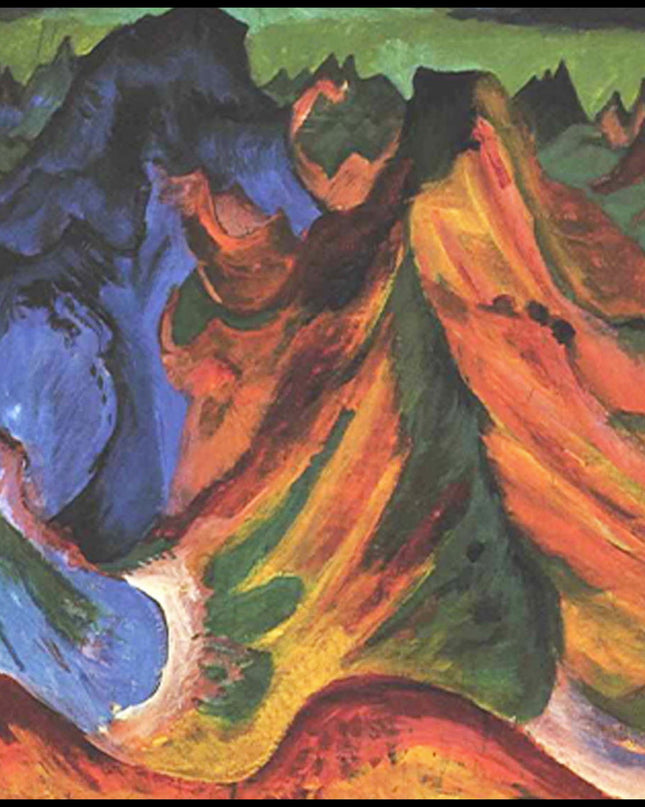 Ernst Ludwig Kirchner - The Mountains Weissfluh and Schafgrind
