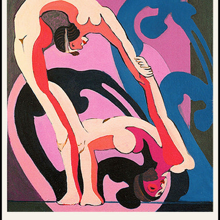 Ernst Ludwig Kirchner - Two Acrobats Poster