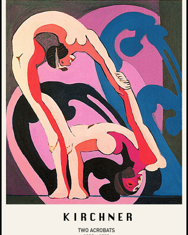 Ernst Ludwig Kirchner - Two Acrobats Poster
