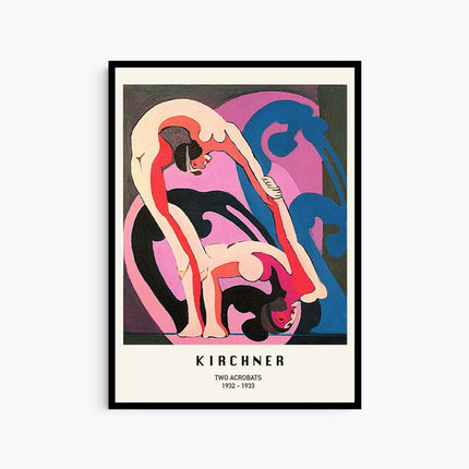 Ernst Ludwig Kirchner - Two Acrobats Poster