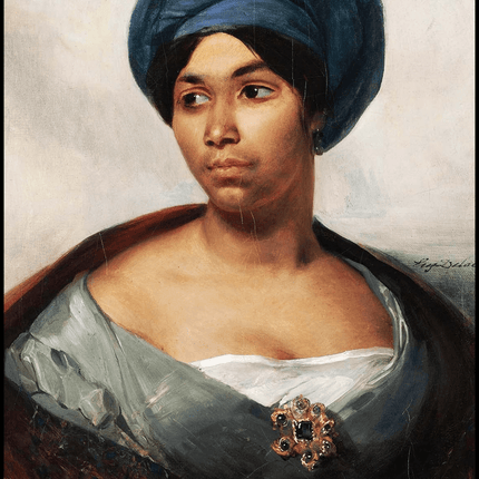 Eugène Delacroix - Portrait of a Woman in a Blue Turban
