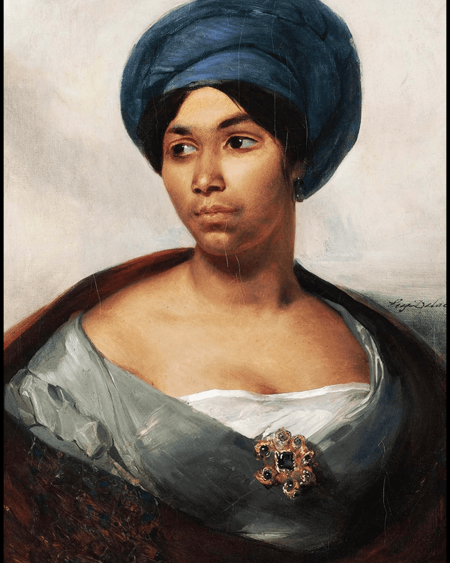 Eugène Delacroix - Portrait of a Woman in a Blue Turban