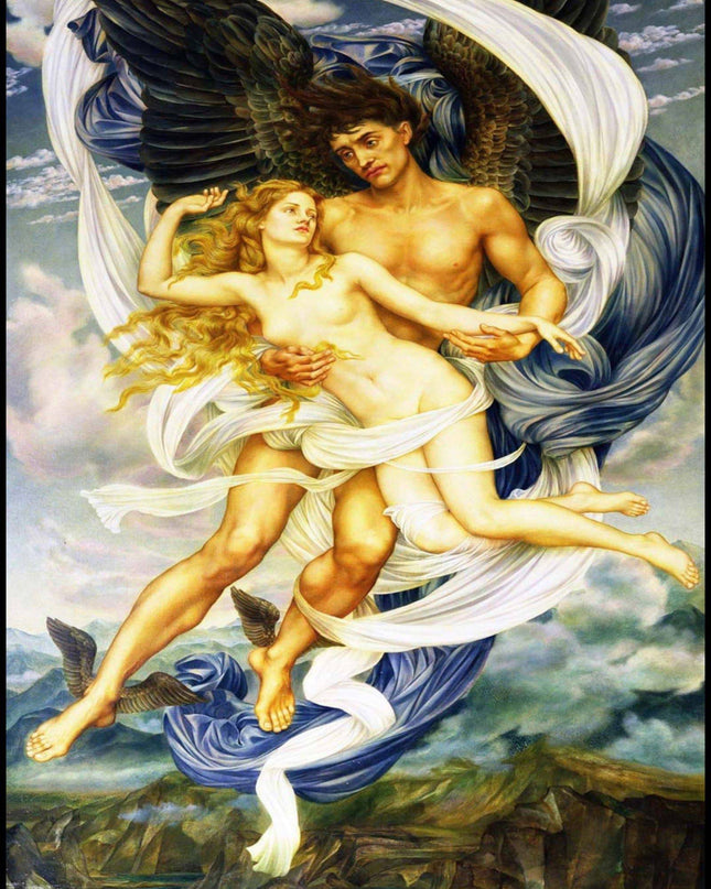Evelyn De Morgan - Boreas and Oreithyia