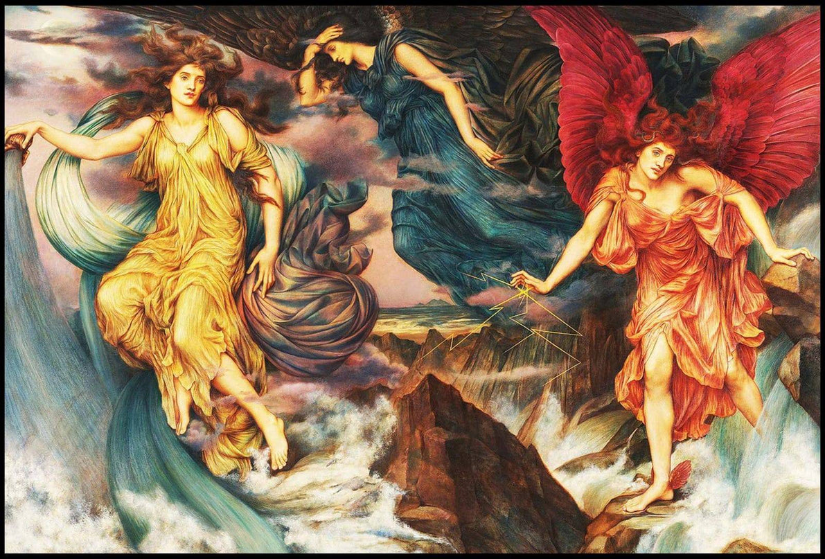 Evelyn De Morgan - The Storm Spirits