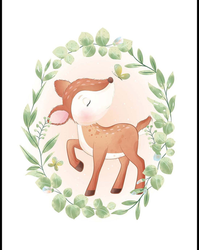 Fawn with Butterfly