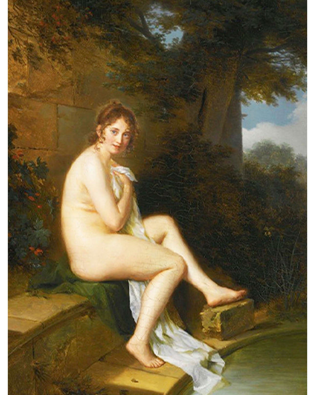 Firmin Massot - A Nude At Her Bath