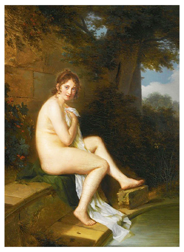 Firmin Massot - A Nude At Her Bath