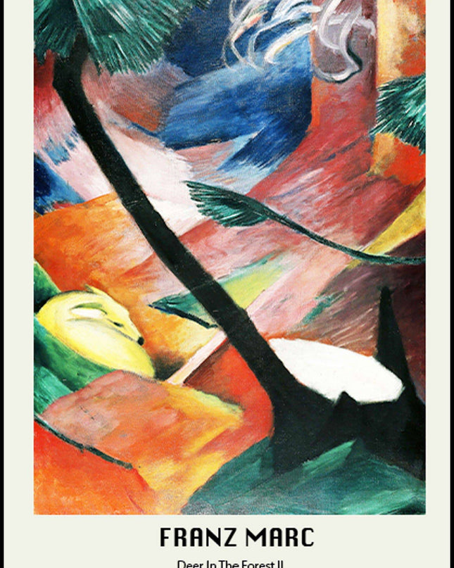 Franz Marc poster - Deer In The Forest Poster