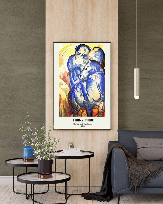 Franz Marc poster - The Tower of the Blue Horses Poster