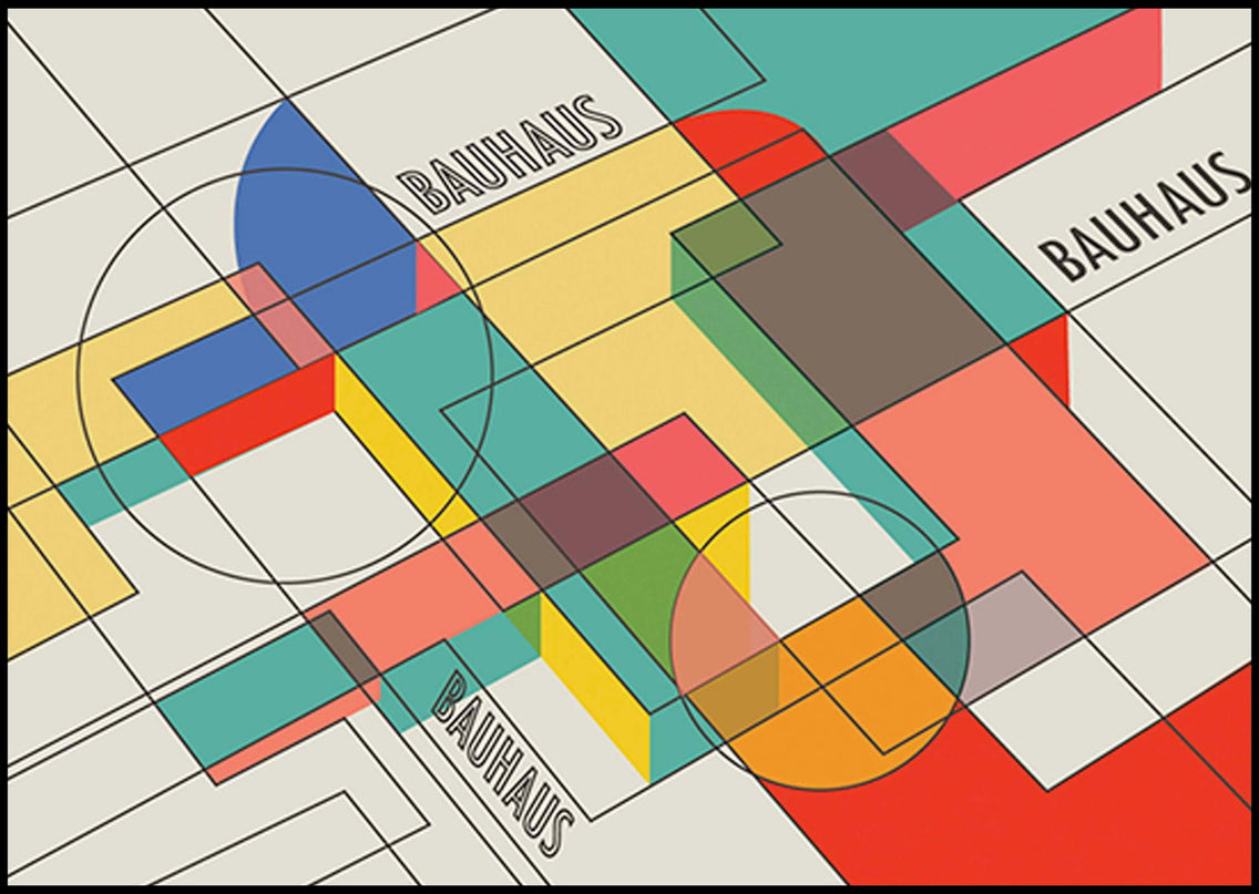 Geometric Bauhaus Design No 1 Poster