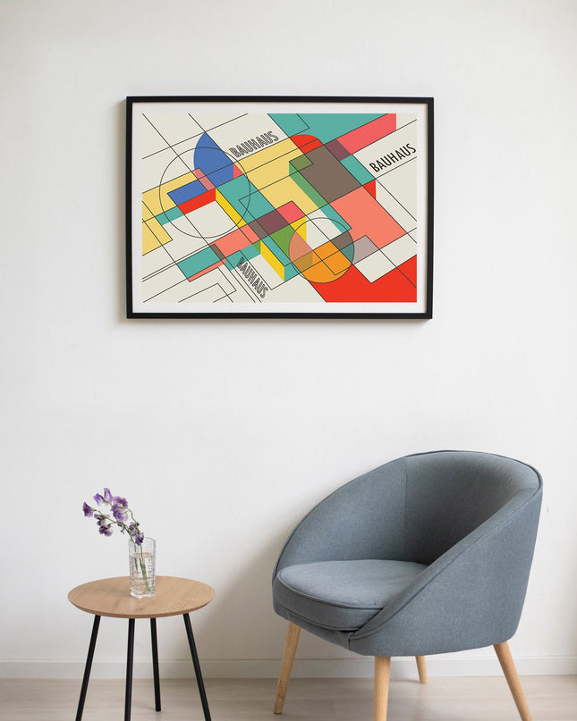 Geometric Bauhaus Design No 1 Poster