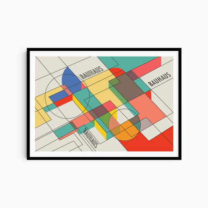 Geometric Bauhaus Design No 1 Poster