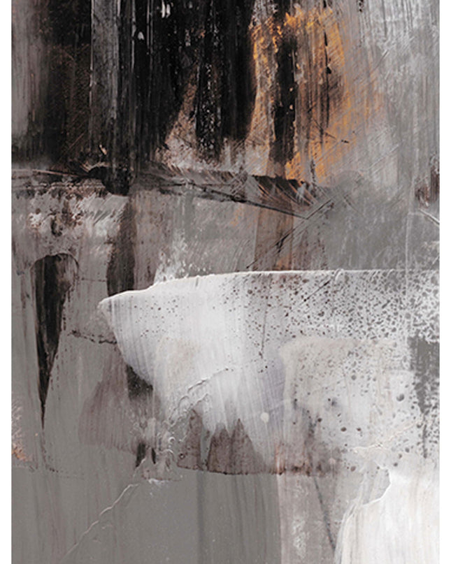 Grey Brush Stroke No 1 Poster