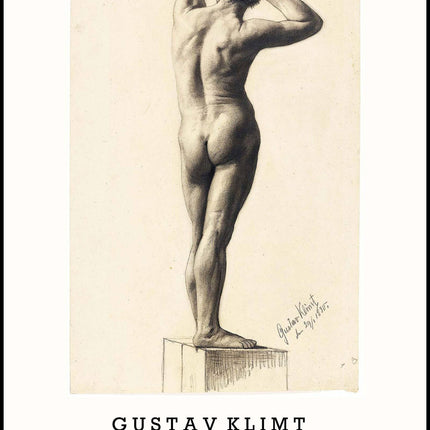 Gustav Klimt - Male Nude Poster