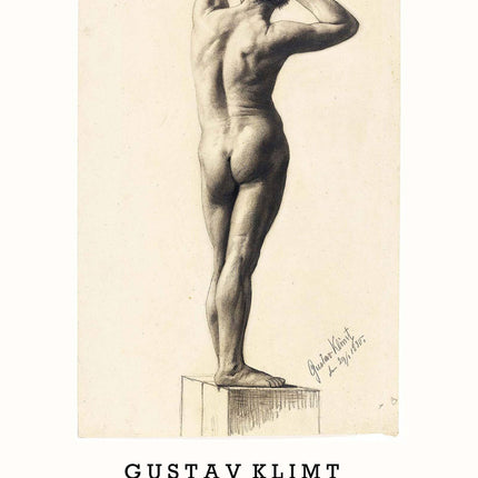 Gustav Klimt - Male Nude Poster
