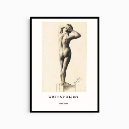 Gustav Klimt - Male Nude Poster