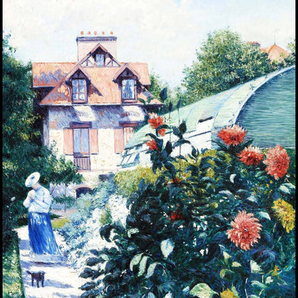 Gustave Caillebotte - Dahlias 'Garden at Petit Gennevilliers'