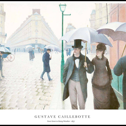 Gustave Caillebotte - Paris Street in Rainy Weather Poster