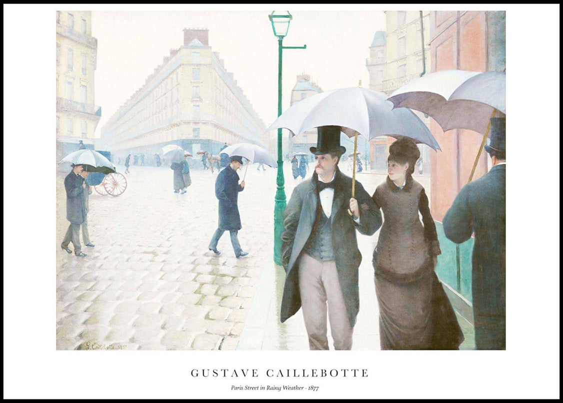 Gustave Caillebotte - Paris Street in Rainy Weather Poster
