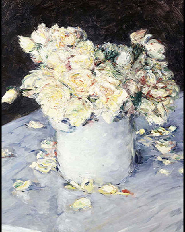 Gustave Caillebotte - Yellow Roses in a Vase