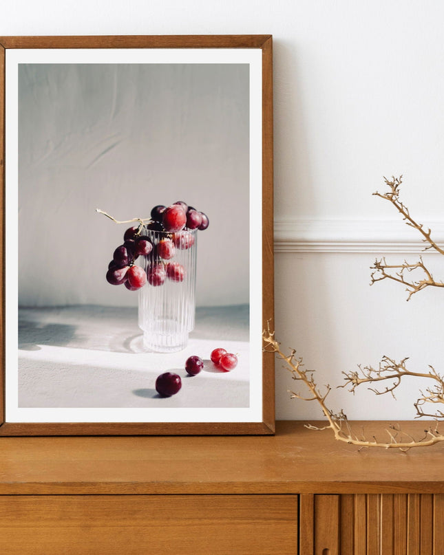 Hanging Grapes Poster