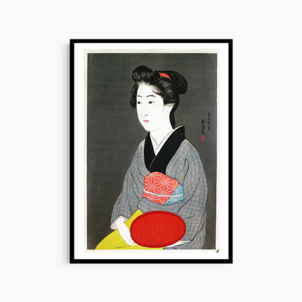 Hashiguchi Goyo - Waitress Holding a Tray ‘Portrait of Onao’