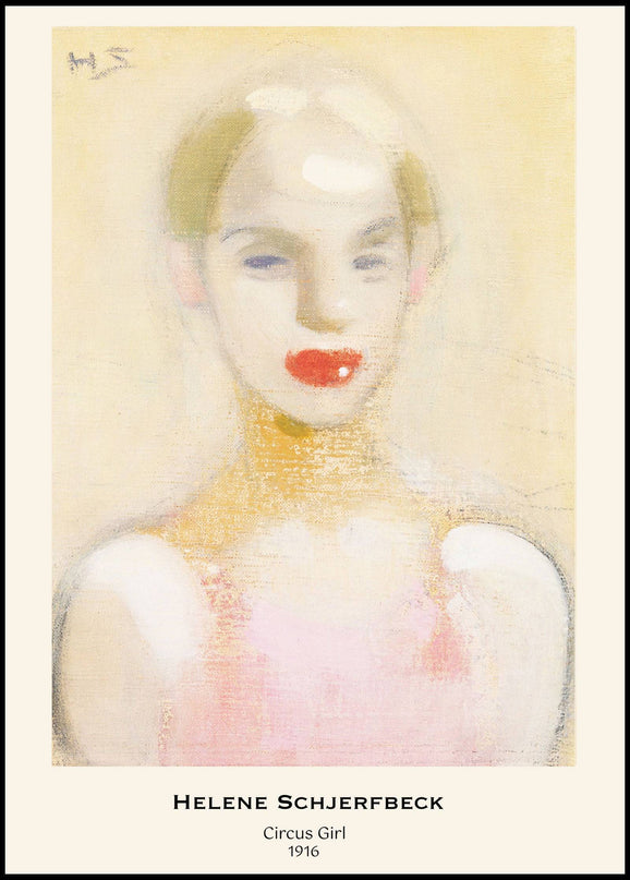 Helene Schjerfbeck - Circus Girl Poster