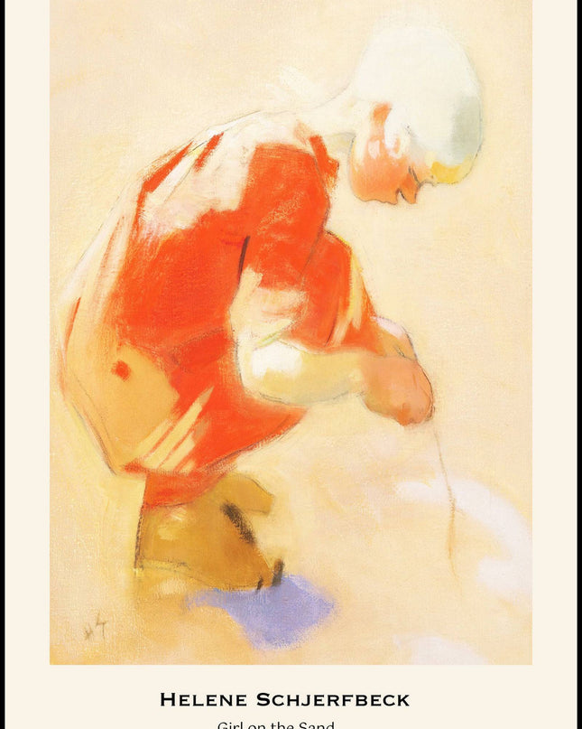 Helene Schjerfbeck - Girl on the Sand Poster