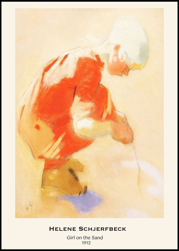Helene Schjerfbeck - Girl on the Sand Poster